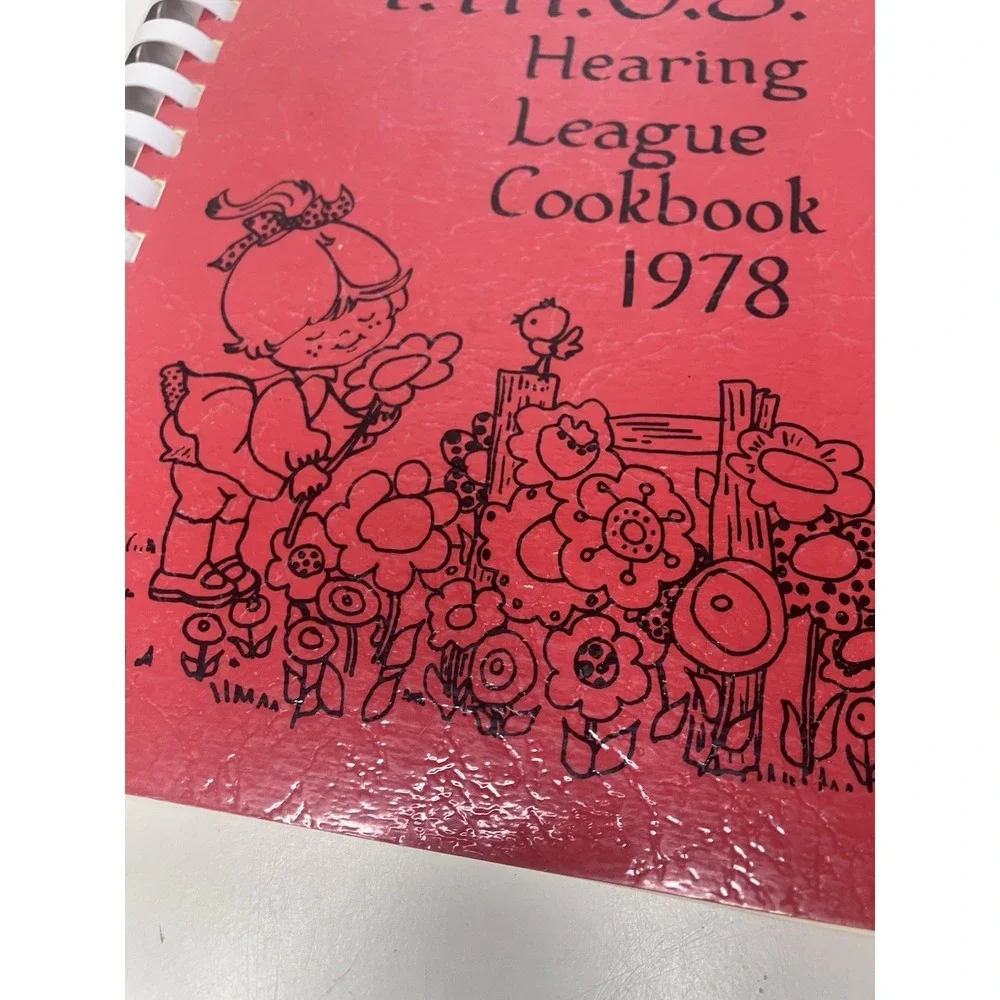 T.M.O.S. Hearing League Spiral Cookbook Community 1978 Iowa Falls, Iowa